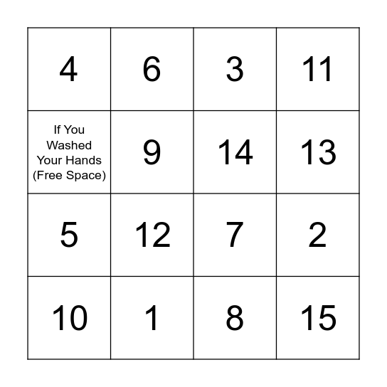 Quarantine 2020 Bingo Card