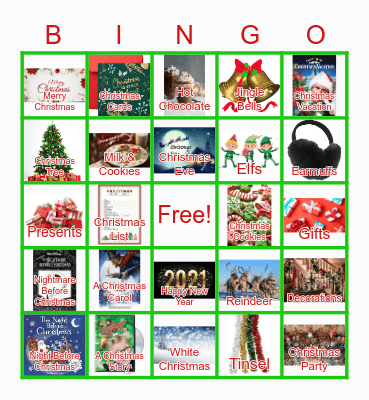 Christmas Bingo Card