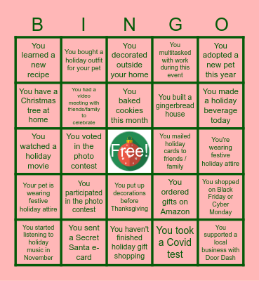 IA Holiday Bingo Card