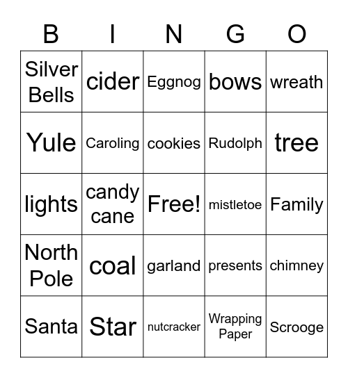 Paylocity Holiday Bingo Card