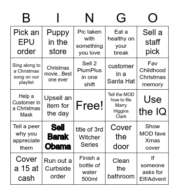 775 Holiday BINGO Card
