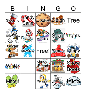 Winter Bingo Card