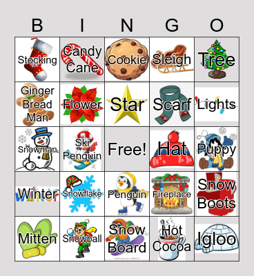 Winter BINGO Card