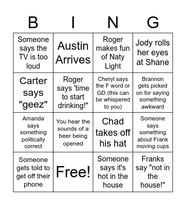Brocato Bingo Card