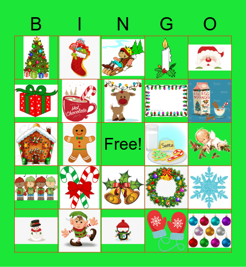 Ava's Reindeer Games Bingo Card