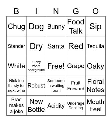 VERAWINO Bingo Card