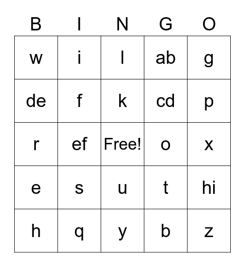MUSICAL BINGO MADNESS Bingo Card