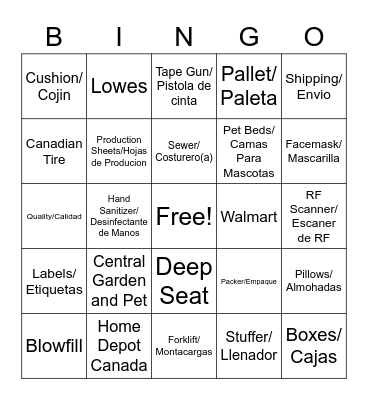 BINGO Card