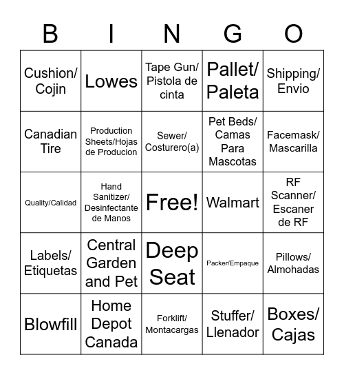 BINGO Card