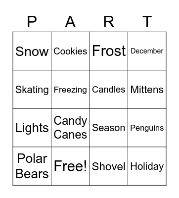 Winter Bingo Card