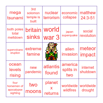2021 bingo chart Bingo Card