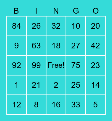 💞 Sheri 💞 Bingo Card