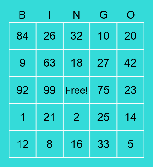 💞 Sheri 💞 Bingo Card