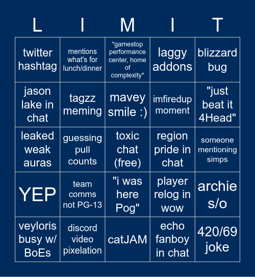 complexity-limit race to world first at the castle Bingo Card