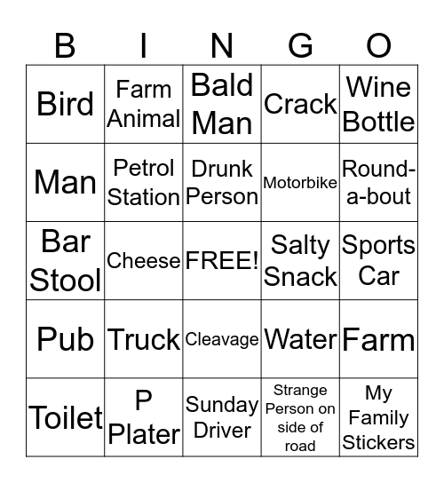 See things & Stamp it!!! Bingo Card