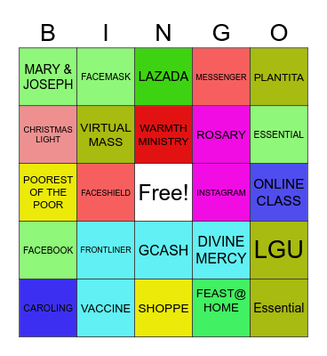 WARMTH MIN Bingo Card