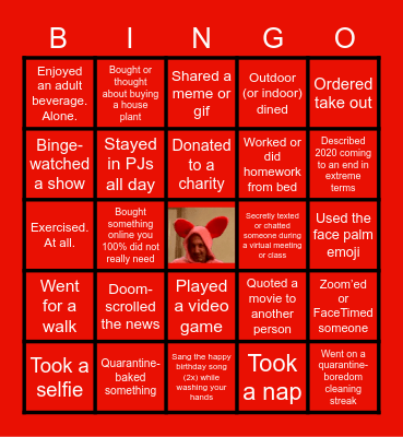 Xmas Virtual Bingo! Bingo Card