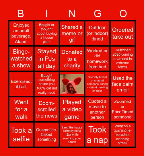 Xmas Virtual Bingo! Bingo Card