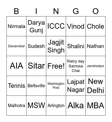 Happy Birthday Dad! Bingo Card