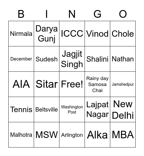 Happy Birthday Dad! Bingo Card