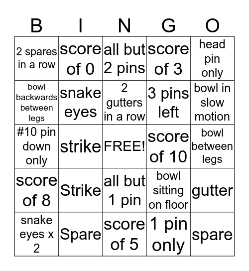 Colony Christmas Bowl Bingo Card