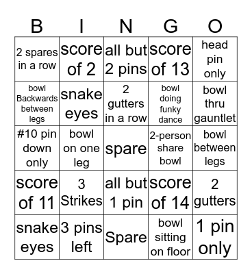 Colony Christmas Bowl Bingo Card