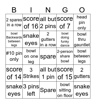 Colony Christmas Bowl Bingo Card