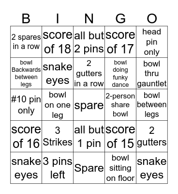 Colony Christmas Bowl Bingo Card