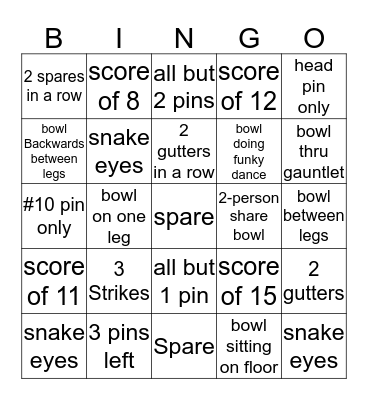Colony Christmas Bowl Bingo Card