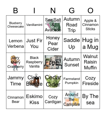 Scentsy Bingo! Bingo Card