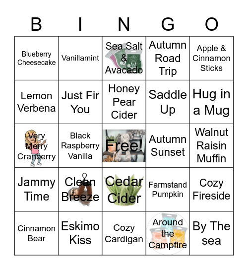 Scentsy Bingo! Bingo Card