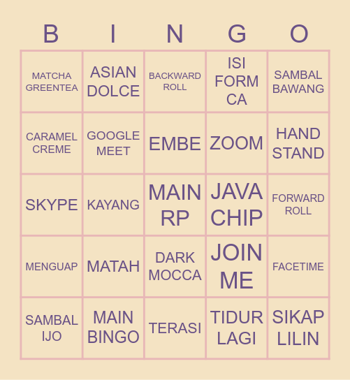 🐶 JECHICA 🐶 Bingo Card