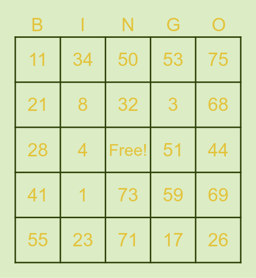 ChREYEStmas Party1 Bingo Card