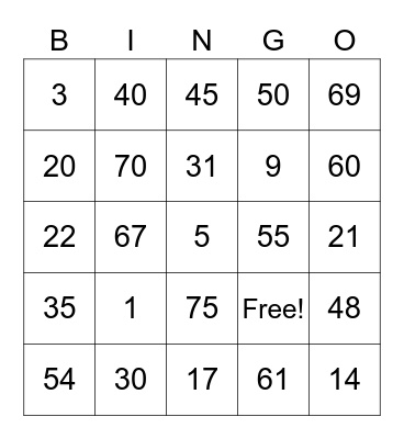 Estemarie Abasolo Bingo Card