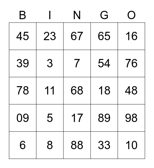 Xmas bingo time! Bingo Card