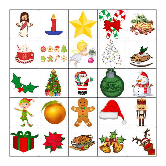 Weihnachtsbingo Card