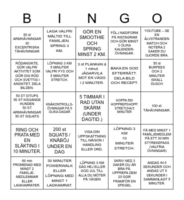 ÄLVSTRANDEN F05/06 JULBINGO Card