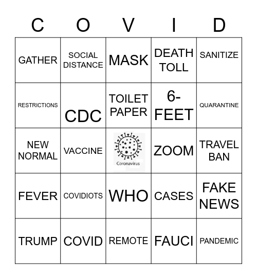 COVID-O Bingo Card