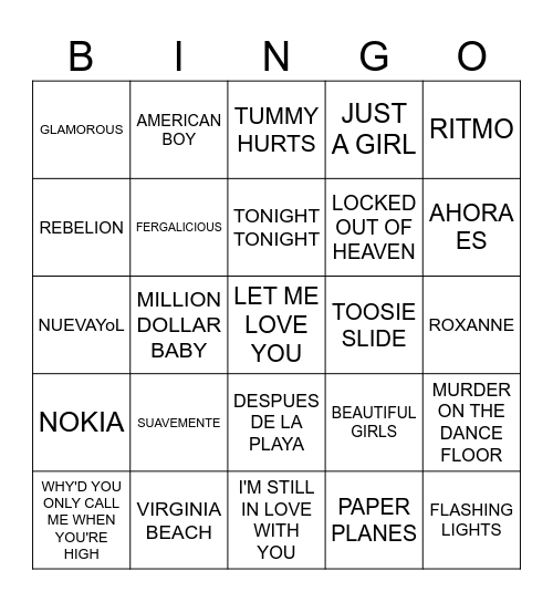 GOODBYE RILEY Bingo Card
