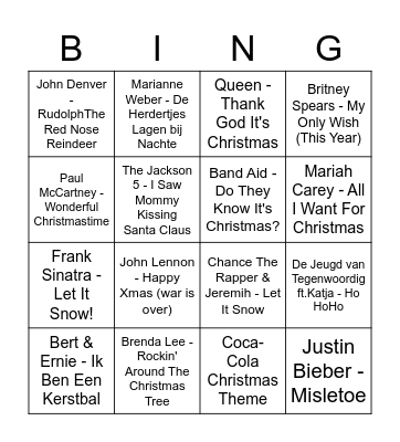 Merry Quizmas Kerstbingo SMALL Bingo Card