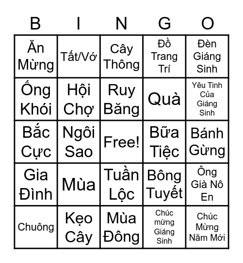 Saturday Game Night Bingo Card