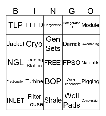 FCE Holiday Party Bingo Card