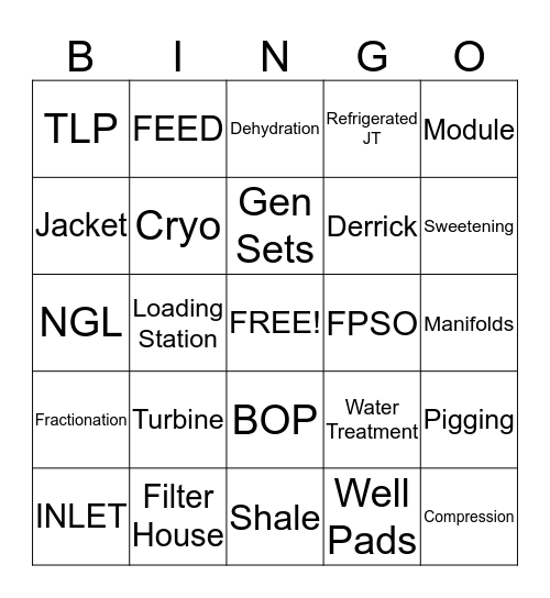 FCE Holiday Party Bingo Card