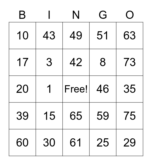Jean Faith Mangantulao Bingo Card