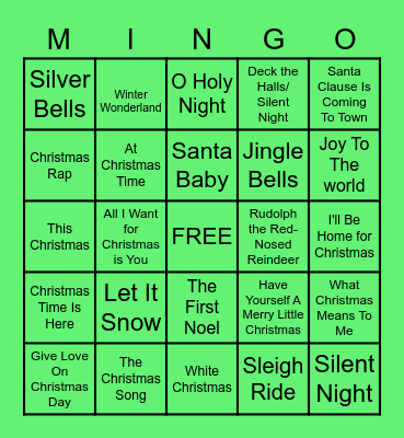 A Soulful Christmas! Bingo Card