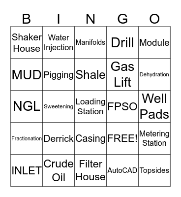 FCE Holiday Party Bingo Card