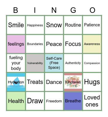 Leadership and Winter Wellness! Bingo Card