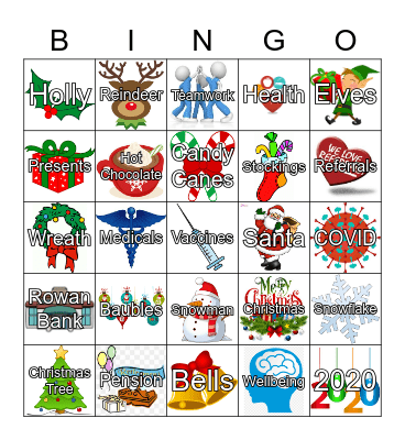 EHC Christmas Bingo Card