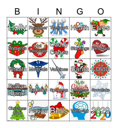 EHC Christmas Bingo Card