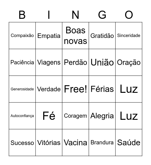 Bingo de Natal Bingo Card